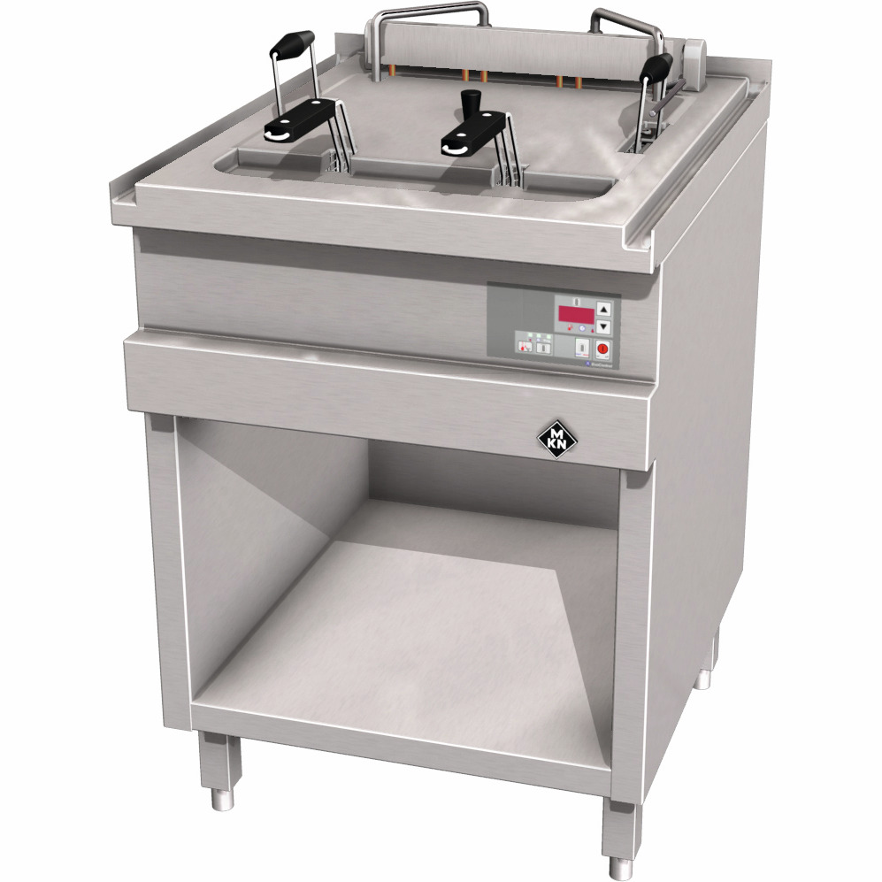 Elektro-Fritteuse 1 x 30,00 l / Paris + EcoControl / 600 x 700 x 700 mm + Zusatz