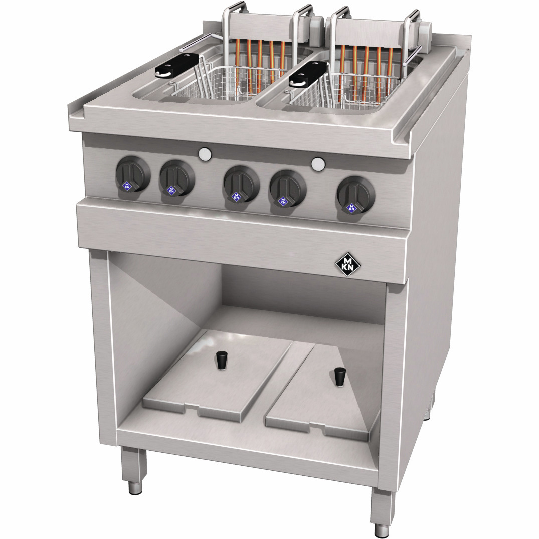 Elektro-Fritteuse 2 x 12,50 l / London II / 12,00 kW / 600 x 700 x 700 mm + Zusatz