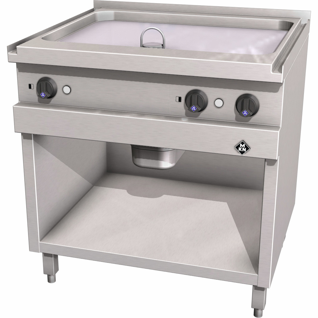 Elektro-Griddleplatte glatt / 2 Supra / Bratfläche 705 x 545 mm
