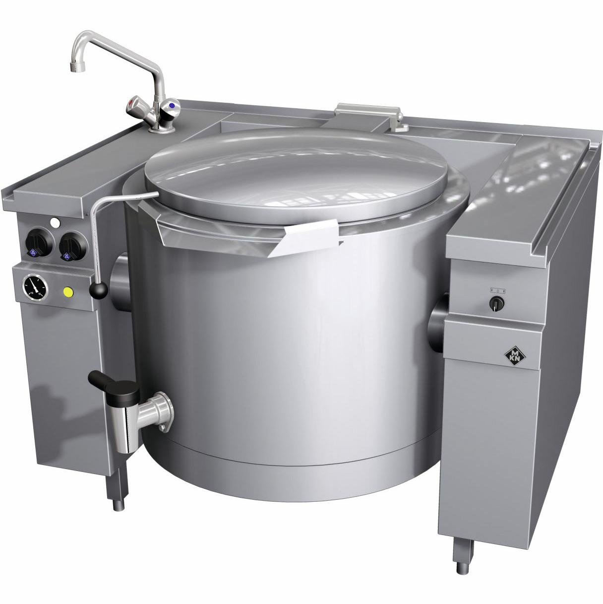 Elektro-Kipp-Schnellkochkessel 100,00 l Motorkippung Vapro 1200 x 850 x 700 mm