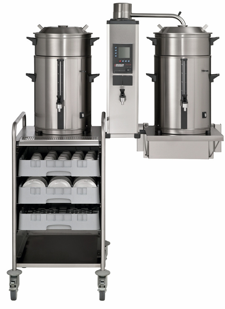 Filterkaffeemaschine 2 x 10,00 l / 160 Tassen / mit Wasseranschluss / 400 V