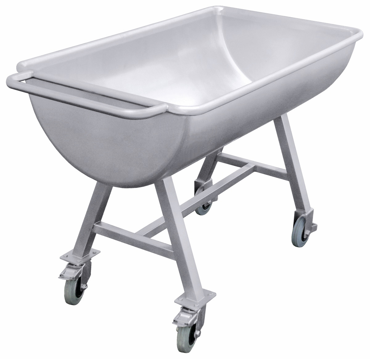 Mengmulde mit 2 Bock- und 2 Lenkrollen 150,00 l / 1100 x 650 x 825 mm  