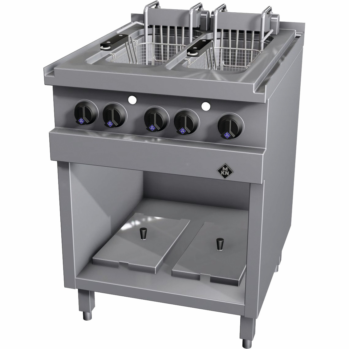 Elektro-Fritteuse 2 x 12,50 l / London II / 20,00 kW / 600 x 700 x 700 mm + Zusatz