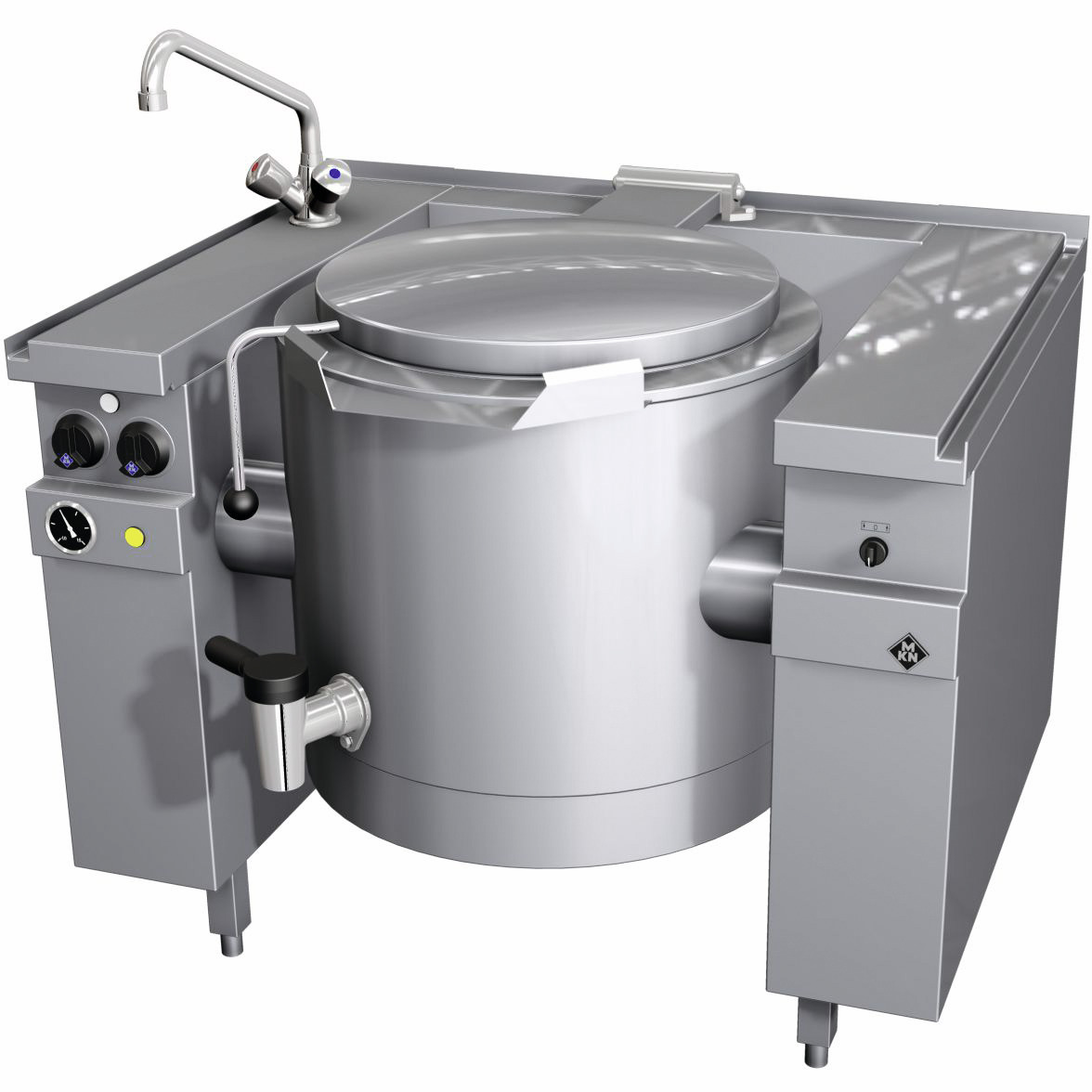 Elektro-Kipp-Schnellkochkessel 60,00 l Motorkippung Vapro 1100 x 850 x 700 mm